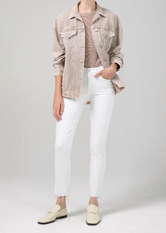 Ella Mid Rise Slim Crop - Moonglow