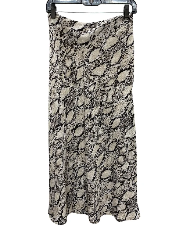 Skirt Midi By Bar Iii In Snakeskin Print, Size: L