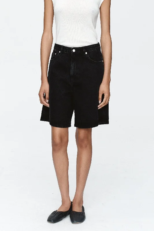 Marle Relaxed Jean Short - Black