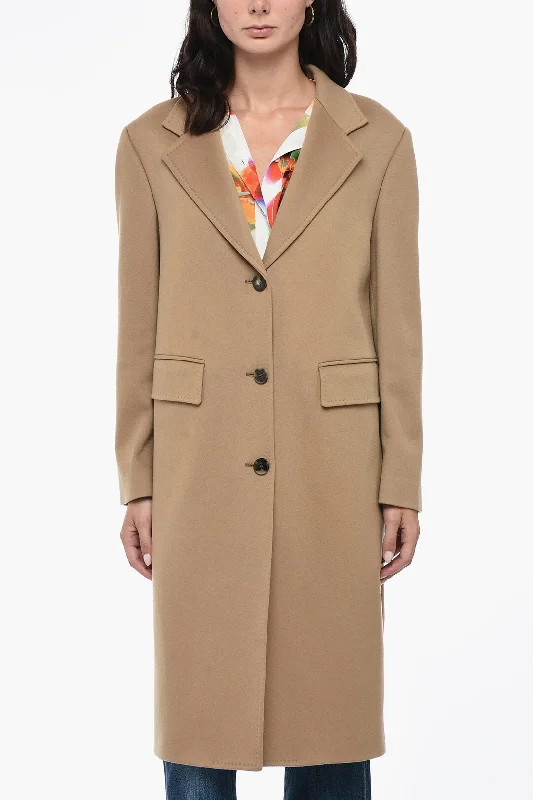 Alberto Biani Single Breasted Coat With Flap Pockets