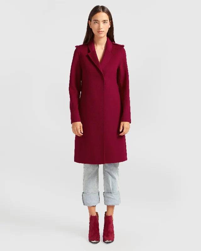 Jealousy Belted Wool Blend Coat