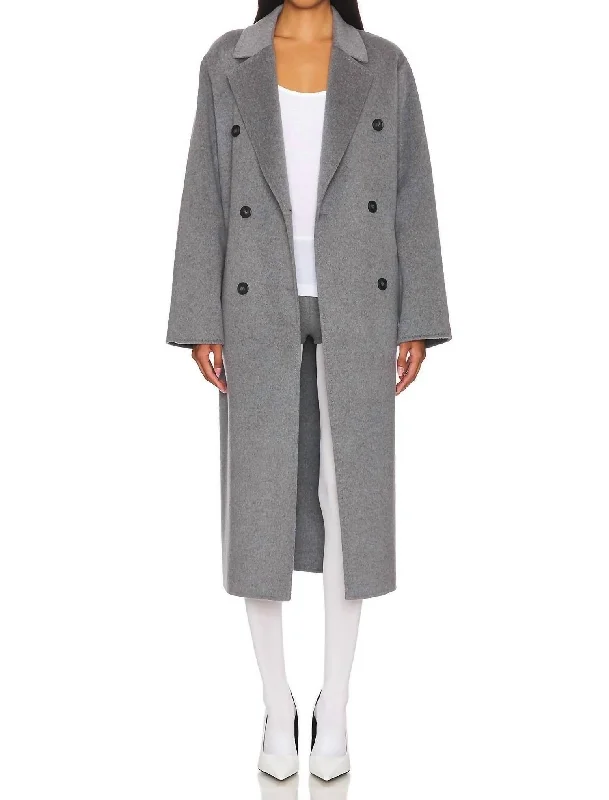 Martine Coat In Grey