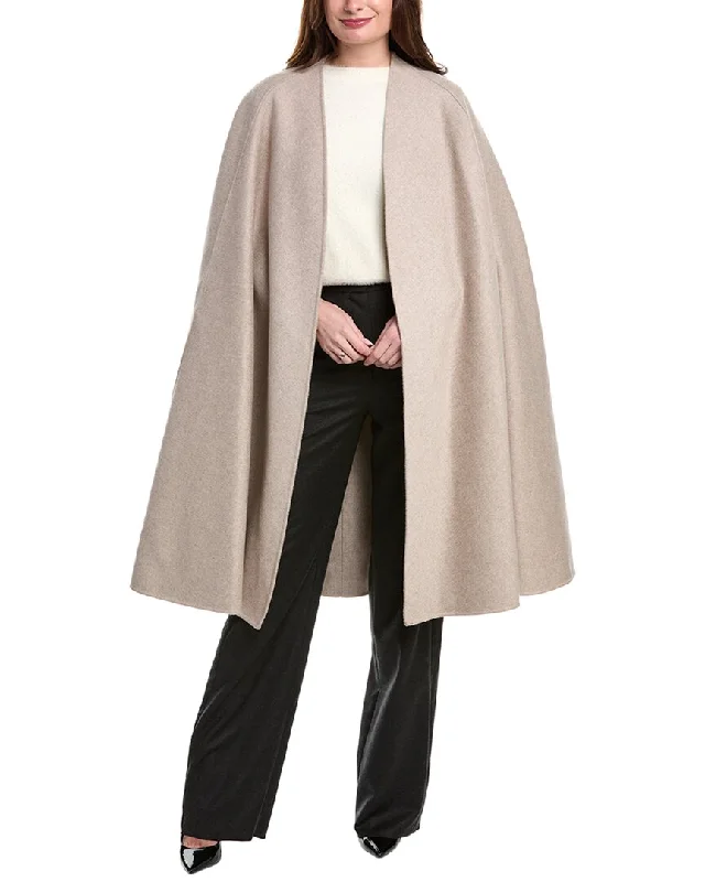 Michael Kors Collection Melton Wool Cape Coat