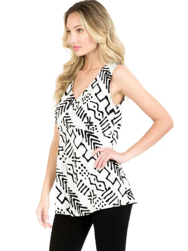 Tianello Tencel "Mud" Print "Beth" Tank