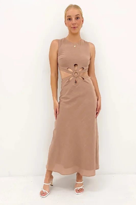 Asha Maxi Dress Nude