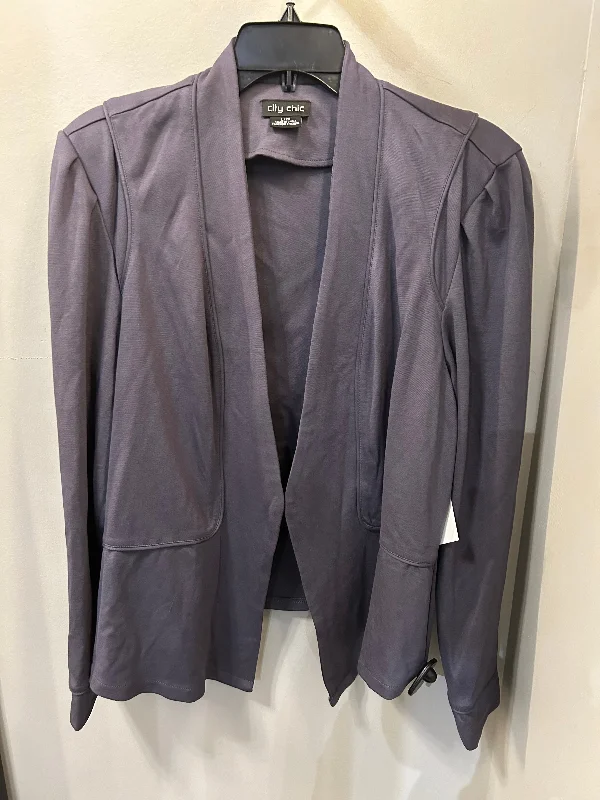 Blazer By City Chic In Grey, Size: L