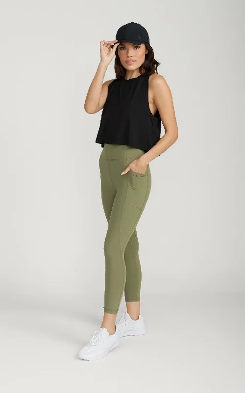 Bliss Legging 23" With Pockets in Capulet Olive