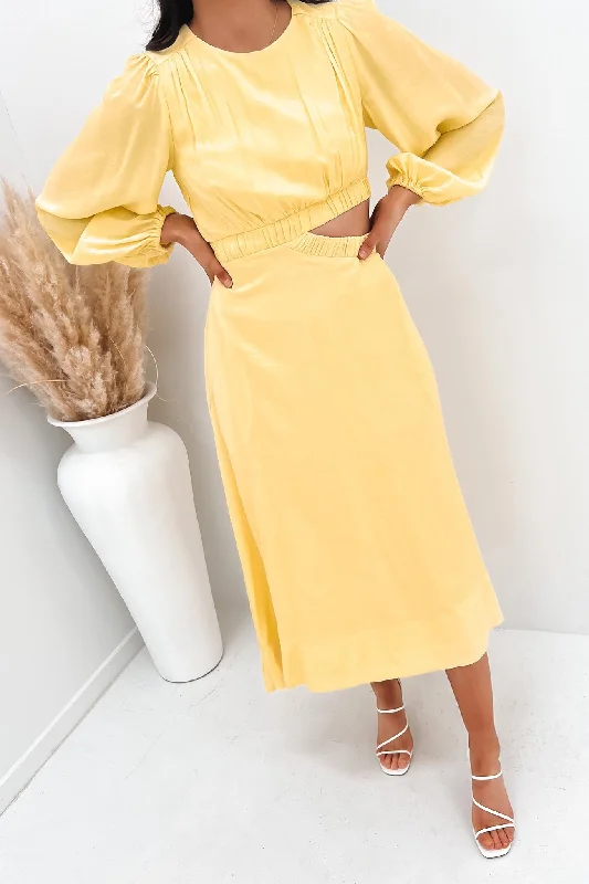 Sienah Maxi Dress Yellow