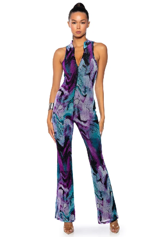 BREATHE ME IN HIGH NECK SLEEVELESS JUMPSUIT